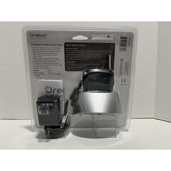 Oregon Scientific Emergency Portable Weather Radio WR601 – NEW Sealed! - Picture 2 of 2